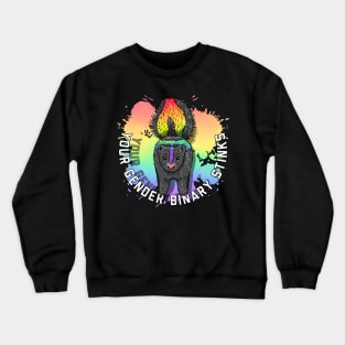 Your Gender Binary Stinks Crewneck Sweatshirt